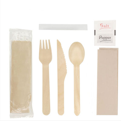 160mm Dyeing wooden cutlery  Disposable wooden cutlery set